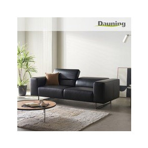 다우닝 오브 3인 전체 내추럴 가죽 소파+스툴 (색상:베이지)